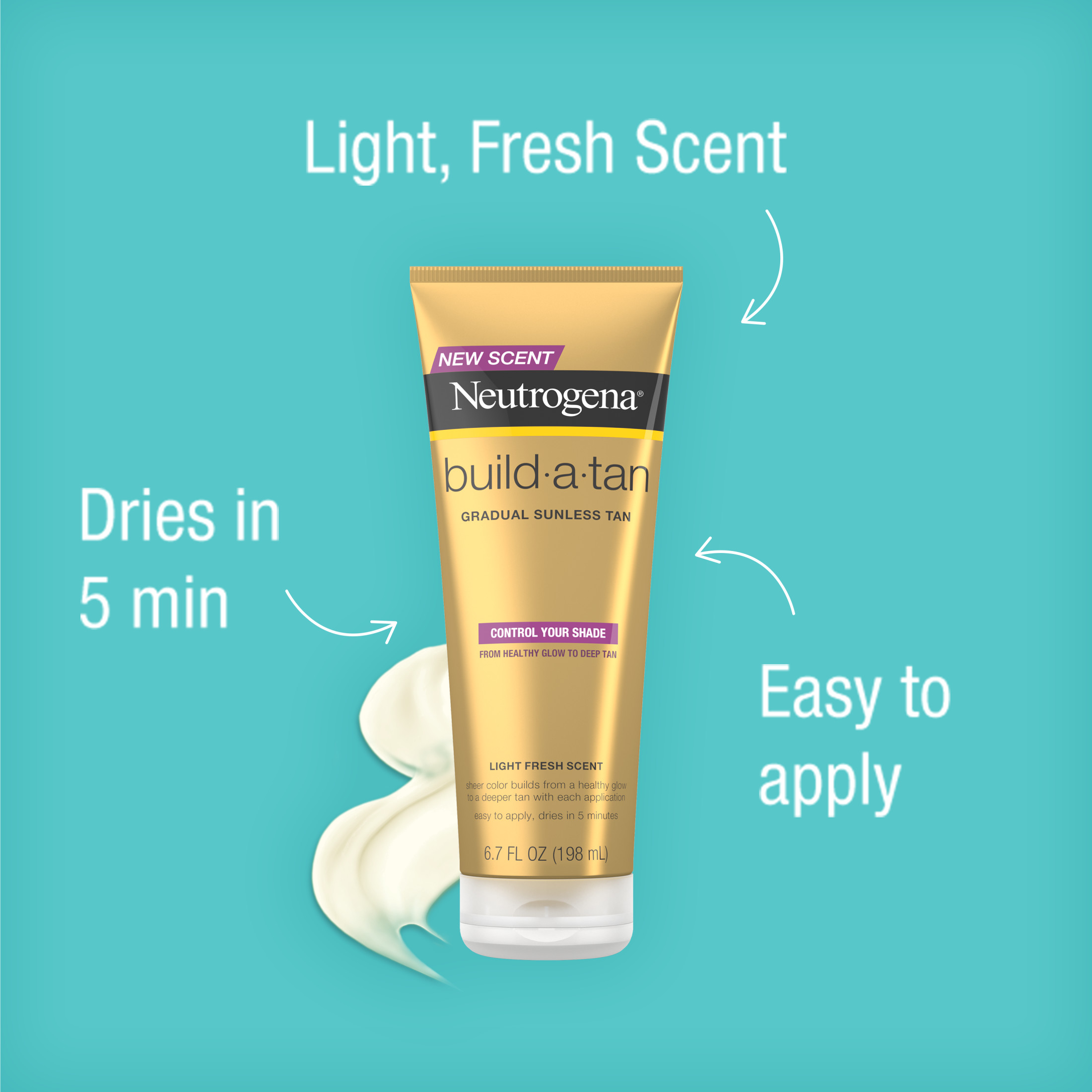 Neutrogena Build-A-Tan Gradual Sunless Tanning Lotion, 6.7 fl. oz
