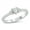 Simulated White Opal, variant on White Simulated Opal Cubic Zirconia Heart Promise Ring Sterling Silver Size 7