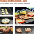 thumbnail image 4 of GoXteam Grill Mats for Outdoor Grill Set of 5, Nonstick Reusable Barbecue Matt Pad for BBQ Grilling Cooking (Black 5pcs), 4 of 7