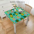 thumbnail image 2 of BANET Square Tablecloth, Summer Fruit Theme Party Supplies Blue Green Square Table Cover Waterproof Table Cloth for Celebrating Birthday Party Table Decor White, 2 of 7