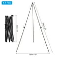thumbnail image 2 of Unique Bargains 63inch Easel Stand for Painting, Art Easel Stand Large Portable Tripod Aluminum for Signs Poster Display, Black, 2 of 7