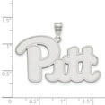 thumbnail image 2 of 925 Sterling Silver Rh-plated LogoArt University of Pittsburgh XL Pendant; for Adults and Teens; for Women and Men, 2 of 2