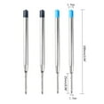 thumbnail image 3 of 10Pcs 1mm Point Pen Refills Ball Points Pen Refills Metal Ballpoint Pen Refills, 3 of 20