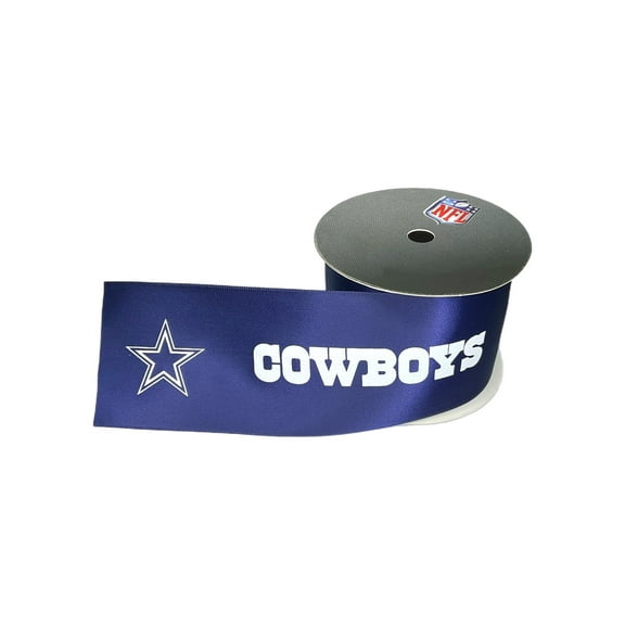 Cowboys Printed Ribbon 2 1/4"-Inch Width, 15 Foot Spool