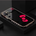 thumbnail image 3 of Pink Art Hello Kitty Cat Cover Smooth E-TPU Phone Case REALME GT 2 NEO3 MASTER 7 8 8I 9 9I 10 11 PRO C30 C33 C35 C53 C55 5G Case, 3 of 5