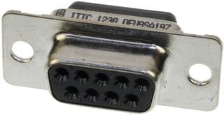 STANDARD D SUB RCPT HOUSING 1 piece ITT CANNON DEU9SA197F0 CONNECTOR 9POS