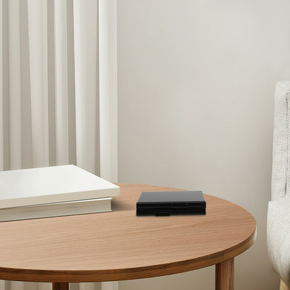 WASHWEPE 1Set Black Metal Cigarette Case for Men with Crush-Resistant Design 8.3*9.2cm