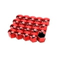 thumbnail image 1 of Vis à Poussière 20 Pcs Couvercle de Protection pour Moyeu de Roue de Voiture Décoration Anti-Poussière Encliquetable ABS Plastique Rouge 21mm/0.83 Po, 1 of 1