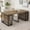 Ancient Oak + MDF+Metal + Rectangular, variant on 23.62" - 118" Stretching Length, Modern Extendable Dining Table, Seats 2-10 People, Space-Saving Wood Dining Table for Kitchen/Dining Room/Living Room, Perfect for Family Gatherings/Parties
