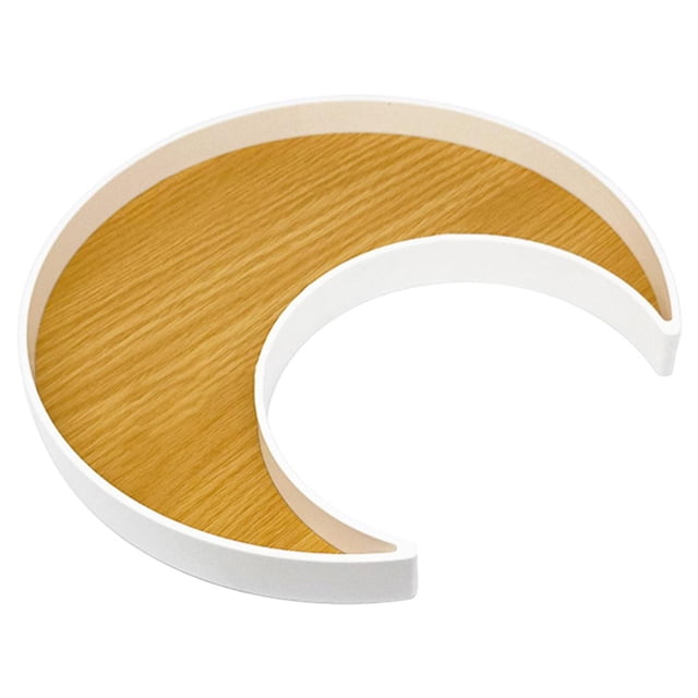 Bandeja de madera para servir comida, para guardar joyas, aperitivos y decoración gótica. blanco