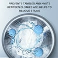 thumbnail image 5 of ​6-Pack Reusable Dryer Balls for Laundry, Plastic Fabric Softener Alternative Reduces Static Wrinkles Drying Time, Eco-Friendly Washing Aid (Blue), 5 of 6