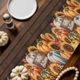 thumbnail image 2 of Hellow Fall Table Runner, Autumn Thanksgiving Kitchen Dining Table Decoration for Home Party Decor 13x60 Inches, 2 of 9