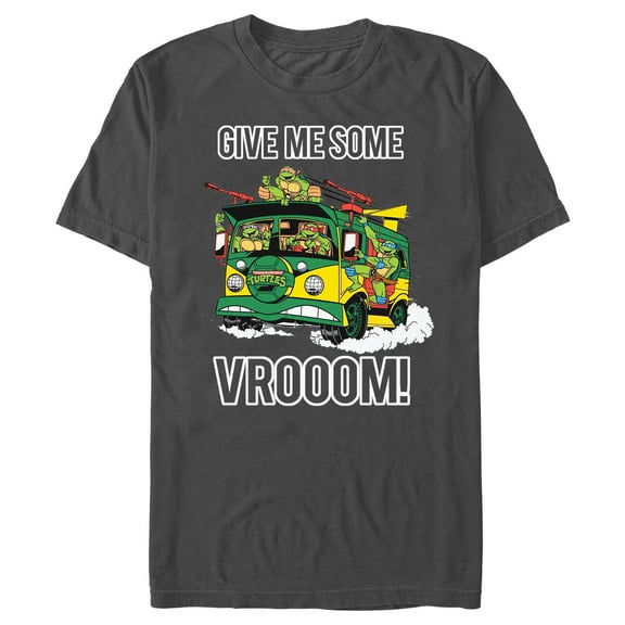Men's Teenage Mutant Ninja Turtles Give Me Some Vrooom!  Graphic Tee Charcoal Medium