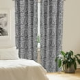 thumbnail image 3 of Ambesonne Vintage 4-Panel Curtains, Lace Look Retro Flowers, 56"x63", White Black, 3 of 4