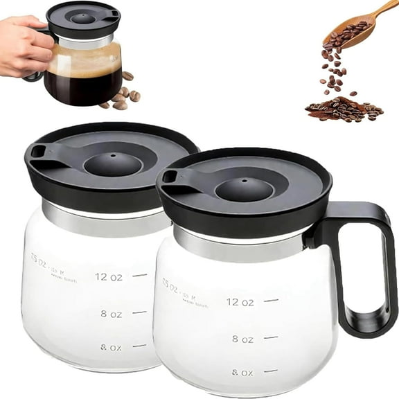16 Oz Coffee Pot Mug with Spill Proof Lid That Looks Like a Coffee Pot Unique Heatproof Mini Novelty Funny Coffee Mug for Friends Coworkers Office Gift Men and Women (2 Pcs)
