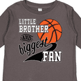 thumbnail image 4 of Inktastic Little Brother and Biggest Fan Basketball Player Boys Long Sleeve Toddler T-Shirt, 4 of 5