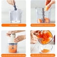 thumbnail image 4 of Small Food Processor with 4 Cup capacity.Mini Food Chopper Blender Electric Chopper For Meat & Vegetable Chopper for Dicing, Mincing, and Puree with 4, 4 of 7