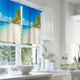 thumbnail image 2 of LALILO Kitchen Curtains and Valances Set of 3 36" Paradise Window Treatment Tiers for Window Decor, 2 of 5
