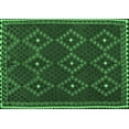 thumbnail image 1 of Ahgly Company Indoor Rectangle Oriental Emerald Green Traditional Area Rugs, 2' x 3', 1 of 4