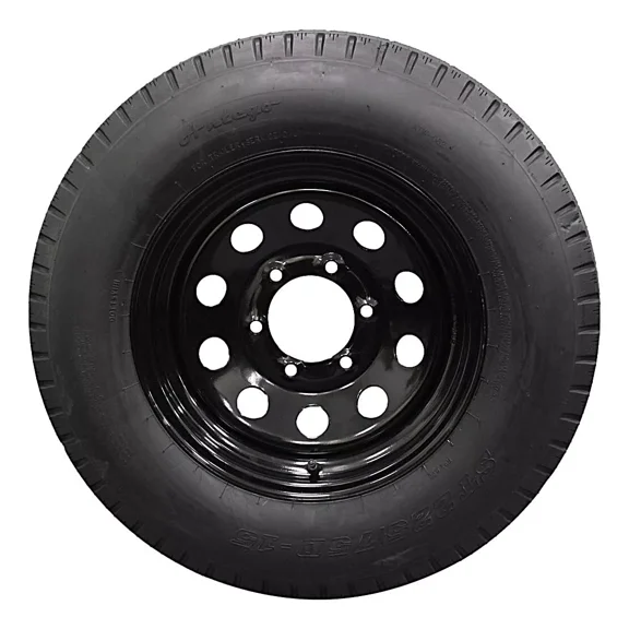 (Single Assembly) Antego Tire and Wheel 225/75D15 Highway Terrain Assembly – Optimized for High Load Performance, 15.0-Inch Rim, Load 113.0, Speed M | A15604520096208ST22575D15