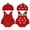 Red, variant on BemeyourBBs Newborn Baby Boy Girl Avocado Strawberry Pineapple Carrot Halloween Outfit Cute Fruit Romper Overalls Infant Summer Clothes Sleeveless Bodysuit with Hat