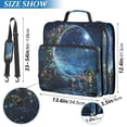 thumbnail image 2 of FORMRS Zipper Binder with Shoulder Strap 2-inch Ring 500 Sheet Capacity File Bag, Floral Occean, 2 of 5