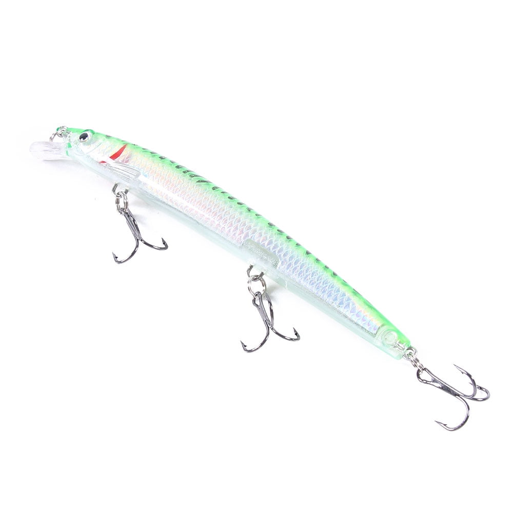 HENGJIA Fishing Lures Large Hard Bait Minnow VIB Lure with Treble Hook Life-Like Swimbait Fishing Bait Popper Crankbait Sinking Lure for Bass Trout Walleye Redfish