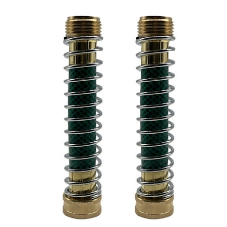 

Fuieoe Garden Hose Tool Box Garden Hose Coiled Spring Protector With Solid Brass Faucet Hoses 2Pcs