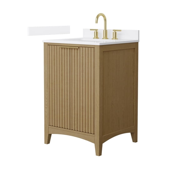 Wyndham Collection WCF919124SNGWCUS3MXX Palmilla 24" Free Standing Single Basin Vanity Set