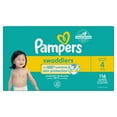 thumbnail image 3 of Pampers Swaddlers Diapers, Size S4 (15-34 lbs), Absorbent, Keeps Baby Dry and Comfortable, Skin Safe Disposable Baby Diaper, 3 of 27
