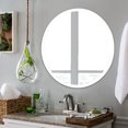 thumbnail image 3 of Costway 24'' LED Mirror Illuminated Light Wall Mount Bathroom Round Make Up Touch Button, 3 of 9
