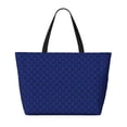 thumbnail image 2 of Gaeub Navy Blue Beach Travel Bag, Multi-Pocket Beach Bag, Summer Vacation Bag, Beach Essentials Tote, 2 of 7