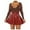 Red, variant on Ediodpoh Carnival Womens Skirts Solid Color Pu A Line Skater Mini Skirt Dressy for Club and Party Mini Skirts for Women Black L
