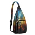 thumbnail image 1 of Intergalactic Traveler Chest Bag - Spaceship & Constellation Design, 1 of 4