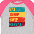 thumbnail image 4 of Inktastic Swimming Eat Sleep Swim Repeat Boys or Girls Toddler T-Shirt, 4 of 5