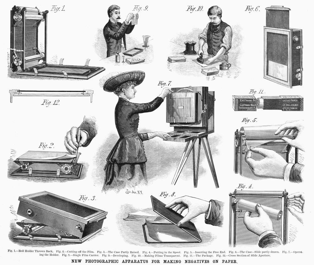 Paper Photo Negative 1885. Nthe Process For Using Eastman'S