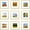 Gold, variant on Postrame 9-Pack 10x10 Picture Frames Natural Wood, Display Photos 6x6 with Mat or 10x10 Without, Modern Gallery Wall Frame Set for Home Office Decor