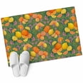 thumbnail image 2 of Orange Lemons 2'x3' Washable Rug, Summer Botanical Elegant Pastoral Watercolor Non-Slip Soft Doormat Area Rugs for Entrance Bathroom Bedsides, Carpet for Kitchen Bedroom, Entryway Floor Mat, 2 of 9