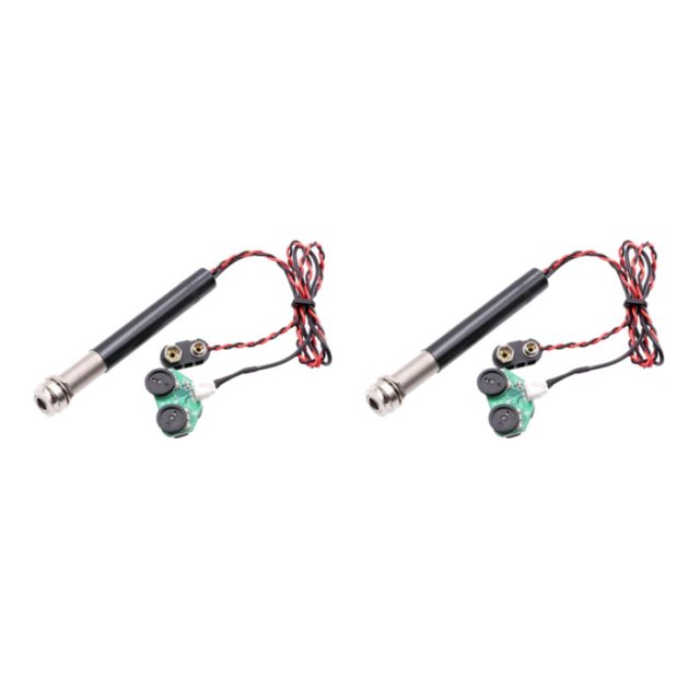 Greeniant Active Endpin Jack Preamp Piezo Pickup Kit Volume Tone for Acoustic Guitar Tipo 1 2piezas
