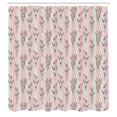 thumbnail image 2 of Ambesonne Lavender Shower Curtain, Country Spring Flowers Art, 69"Wx75"L, Rose Green, 2 of 4