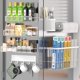 thumbnail image 1 of Estante magnético para especias para refrigerador, paquete de 7 estantes magnéticos 100% metal, organizador de especias de cocina con estante de gancho, soporte para toallas de papel, organizador de, 1 of 21
