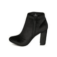 thumbnail image 4 of New Women Liliana Kenzy-4 Velvet Almond Toe Chunky Heel Bootie, 4 of 5