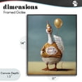 thumbnail image 4 of Stupell Industries Eclectic Silly Goose with Balloon Black Framed Giclee Art, 11 x 14, by Lucia Heffernan, 4 of 8