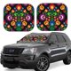 thumbnail image 1 of Balery Traditional Floral Polish Parasol para parabrisas de coche de 2 piezas | Parasol plegable para parabrisas delantero de coche para la mayoría de sedanes-Large, 1 of 5