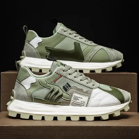 

NAYUKA New Sport Walking Shoes Sneakers Men Breathable Casual Canvas Shoes Male Comfortable Fashion Running Sneakers Men Flat Soft