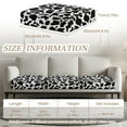 thumbnail image 6 of TSOVTHRID Milk Cow Pattern Couch Cushion Covers for 3 Cushion Sofa Luxury Anti Slip Couch Cover 3 Pieces Stretch Furniture Protector for Dogs, Easy Install, 24x24 Inch, 6 of 7