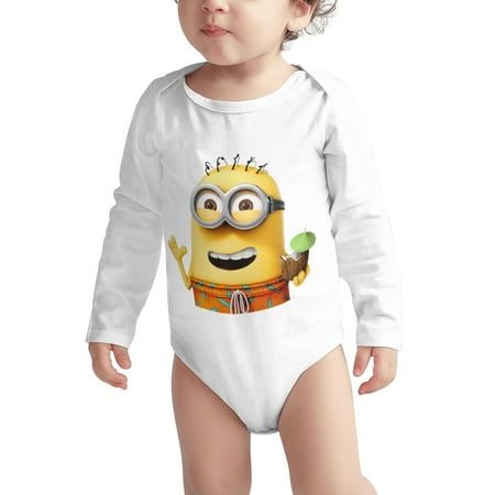 

Minions Unisex Baby Boy Girl Clothes Infant Oversized Bubble Romper Toddler Baby Plain Long Sleeve Crawler 6 Months