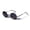 Gunmetal, variant on Kids Children Size Hippie Round Circle Lennon Metal Clear Lens Glasses (Age 3-12) Black