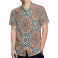 thumbnail image 4 of High Quality Hawaiian Shirts for Men Short Sleeve Aloha Beach Shirt Floral Summer Casual Button Down Shirts Blouses FUCYJK, 4 of 7