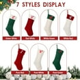 thumbnail image 4 of 1Pack Christmas Stockings with Initials, Personalized Embroidered Monogram 18 Inches Knitted Christmas Stockings Fireplace Xmas Stockings for Kids,Family Holiday Party Decoration, 4 of 6